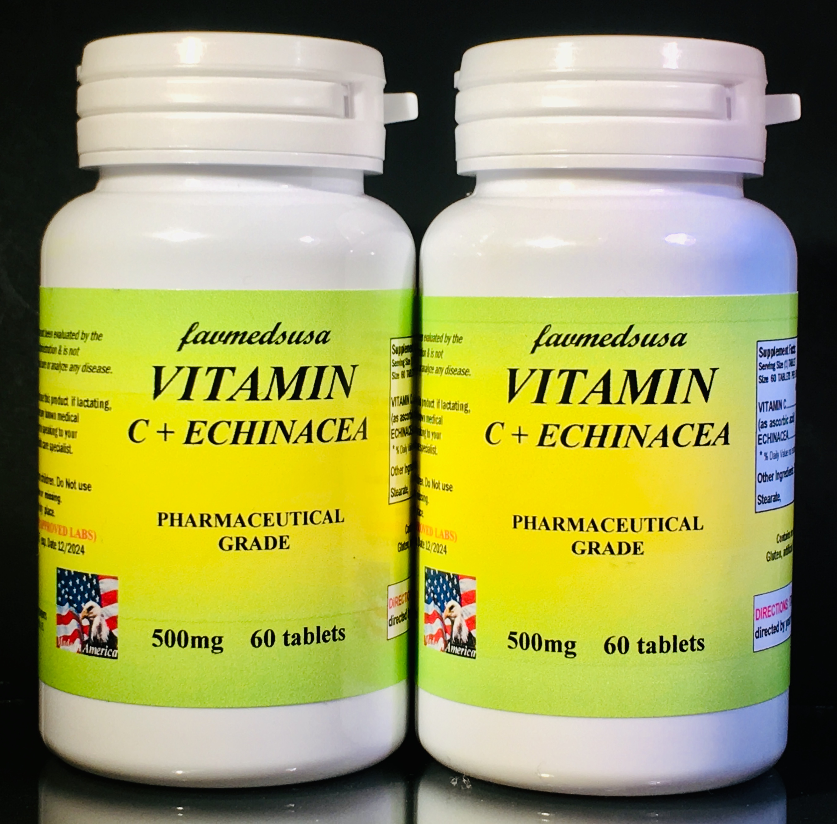 Vitamin C 500mg + Echinacea - 120 (2x60) tablets